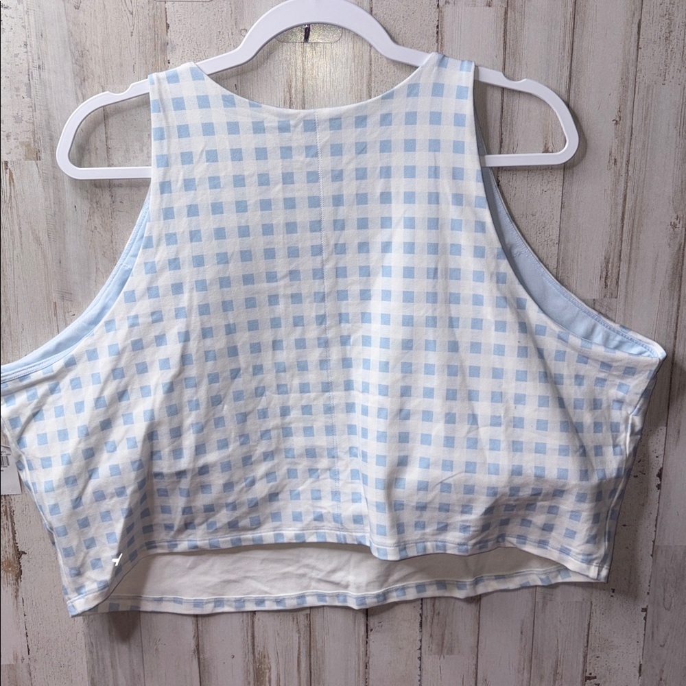 Old Navy Blue and White Checkered Bra Size 4X NWT! - Picture 10 of 14